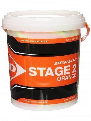 Välitennise pallid Dunlop Stage 2 Orange, 60 tk цена и информация | Välitennise tooted | kaup24.ee