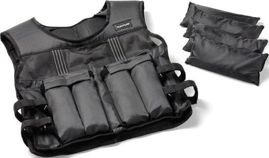 Raskustega vest Tunturi, reguleeritav kaal kuni 15 kg hind ja info | Hantlid, kangid, raskused | kaup24.ee