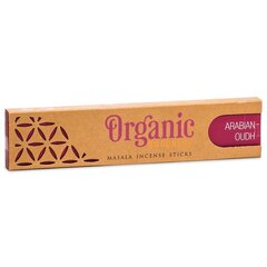 Ароматические палочки Organic Goodness Arabian Oudh, 15 г цена и информация | Ароматы для дома | kaup24.ee