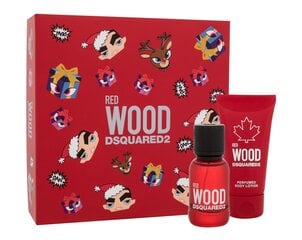 Набор Dsquared2 Red Wood для женщин: туалетная вода EDT, 30 мл + лосьон для тела, 50 мл цена и информация | Женские духи | kaup24.ee