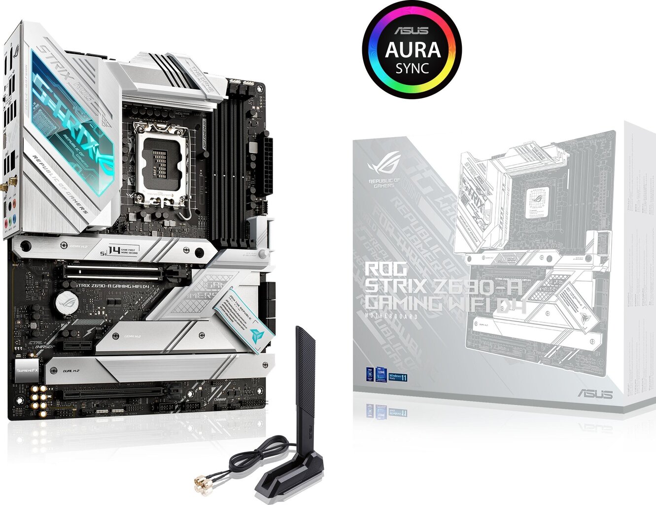 Asus ROG STRIX Z690-A GAMING WIFI D4 hind ja info | Emaplaadid | kaup24.ee