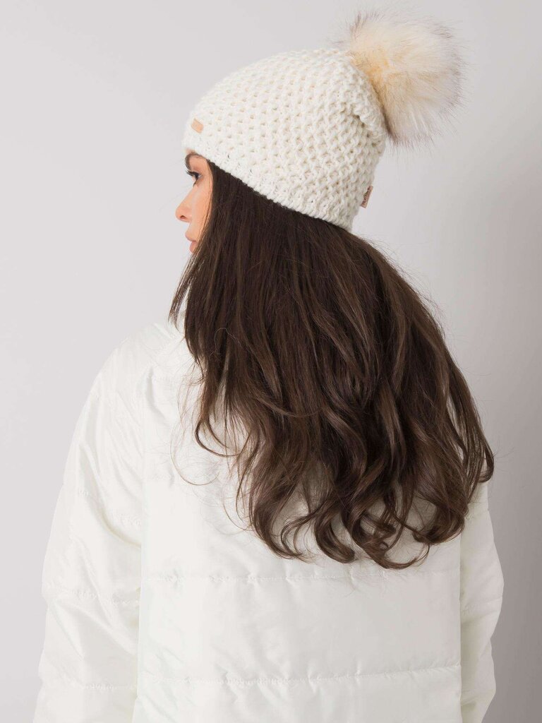 Naiste valge müts tutiga White Universaalne hind ja info | Naiste mütsid ja peapaelad | kaup24.ee
