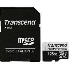 Memoery Micro SDXC 128GB W/A/UHS-I TS128GUSD330S Transcend hind ja info | Mobiiltelefonide mälukaardid | kaup24.ee