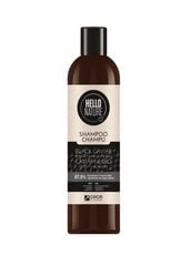 Toitev ja tugevdav šampoon musta kaaviariga, 300 ml, Hello Nature hind ja info | Juuksepalsamid | kaup24.ee