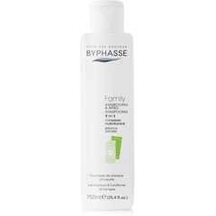 Rohelise tee perešampoon rasustele juustele Byphasse, 750 ml hind ja info | Šampoonid | kaup24.ee