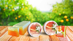 Мыло-губка для пилинга "Pink Grapefruit" Refan цена и информация | Мыло | kaup24.ee