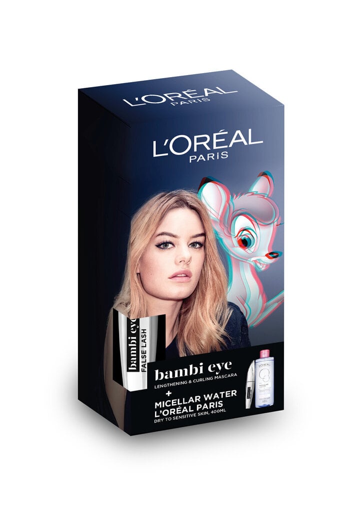 Ripsmetušši ja mitsellaarvee komplekt L'Oreal Paris False Lash Bambi Eye hind ja info | Ripsmetušid, lauvärvid, silmapliiatsid, seerumid | kaup24.ee