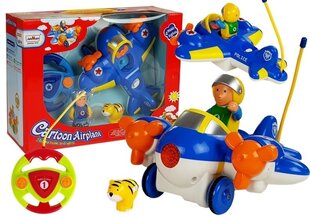 Дистанционно управляемый самолет с рулем, синий цена и информация | Игрушки для мальчиков | kaup24.ee