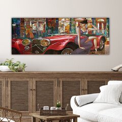 Репродукция на холсте Автомобиль, 30x80 см цена и информация | Настенные деревянные декорации | kaup24.ee
