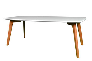 Кофейный столик, белый/коричневый цена и информация | Журнальные столики | kaup24.ee