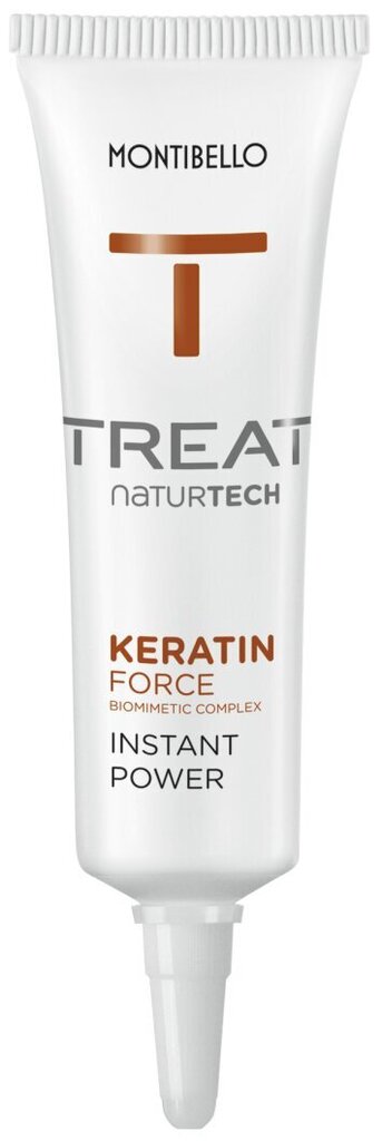 Taastav juukseseerum Montibello TREAT NaturTech Keratin Force Instant Power (12ml) hind ja info | Juuksepalsamid | kaup24.ee