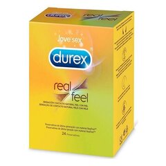 Kondoomid Durex Real Feel, 24 tk. hind ja info | Kondoomid | kaup24.ee