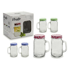 Purkide komplekt Vivalto (430 ml) (2 tk) (7,5 x 13 x 10 cm) (43 cl) hind ja info | Klaasid, tassid ja kannud | kaup24.ee