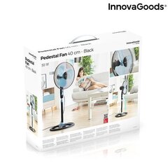 SEISUVENTILAATOR INNOVAGOODS Ø 40 CM 50W MUST SININE цена и информация | Вентиляторы | kaup24.ee