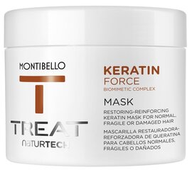 Восстанавливающая маска для волос Montibello TREAT NaturTech Keratin Force, 500 мл цена и информация | Бальзамы, кондиционеры | kaup24.ee