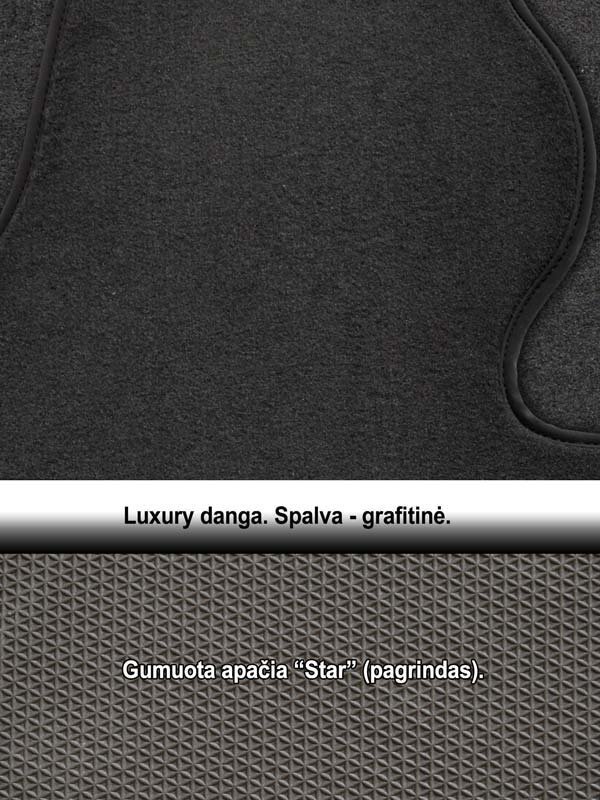 ARS TOYOTA HILUX 4 uksega 2004-2015 /16 Luxury hind ja info | Tekstiilmatid | kaup24.ee