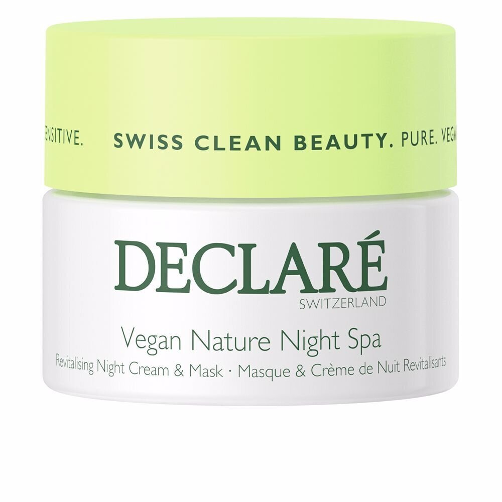 Nahka värskendav mask-kreem Vegan Nature Night Spa Declaré, 50 ml hind ja info | Näokreemid | kaup24.ee