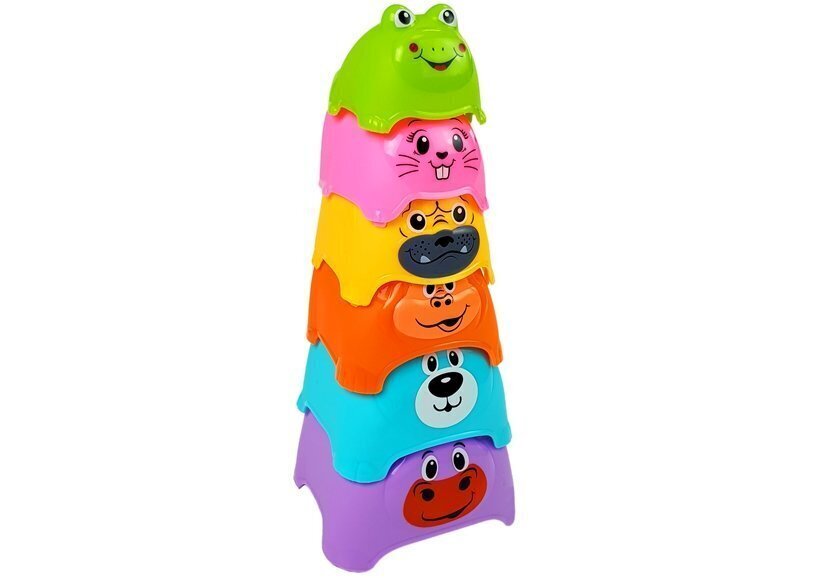 Värviline topside püramiid hind ja info | Imikute mänguasjad | kaup24.ee