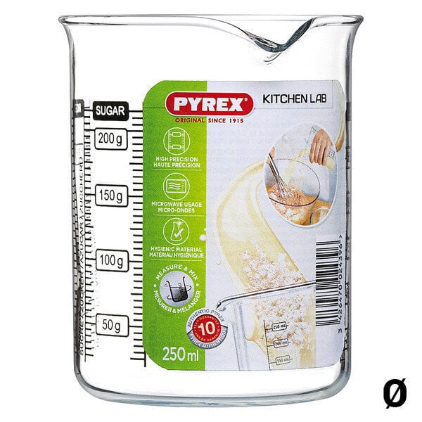 Mõõduklaas Pyrex Kitchen Lab Läbipaistev klaas, maht 0,75 L цена и информация | Klaasid, tassid ja kannud | kaup24.ee