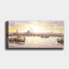 Reproduktsioon lõuendil Sadam, 30x80 cm hind ja info | Seinapildid | kaup24.ee