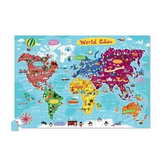 Pusle ja plakat Maailma linnad, 200 detaili hind ja info | Pusled | kaup24.ee