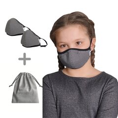 Korduvkasutatav mask (2 tükki) 1016/K ERGO PLUS lastele, kott maskide hoidmiseks. hind ja info | Esmaabi | kaup24.ee