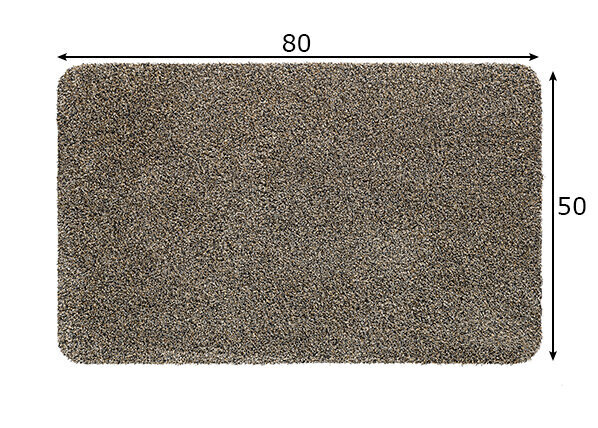 Uksematt Natuflex, graniit, 50 x 80 cm hind ja info | Uksematid | kaup24.ee
