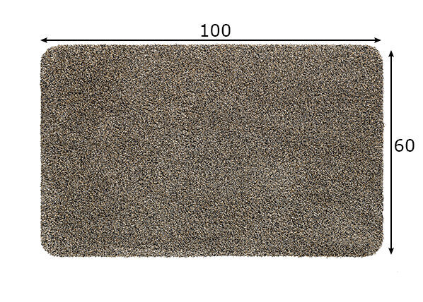Uksematt Natuflex, graniit, 60 x 100 cm цена и информация | Uksematid | kaup24.ee