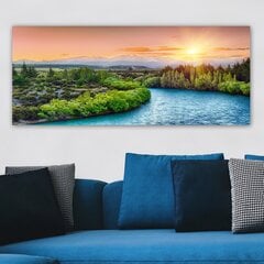 Reproduktsioon lõuendil Maastik, 50x120 cm цена и информация | Картины, живопись | kaup24.ee