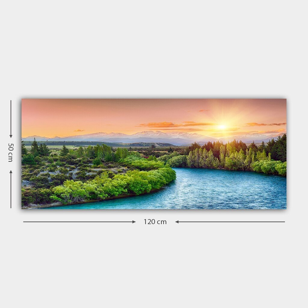 Reproduktsioon lõuendil Maastik, 50x120 cm цена и информация | Seinapildid | kaup24.ee