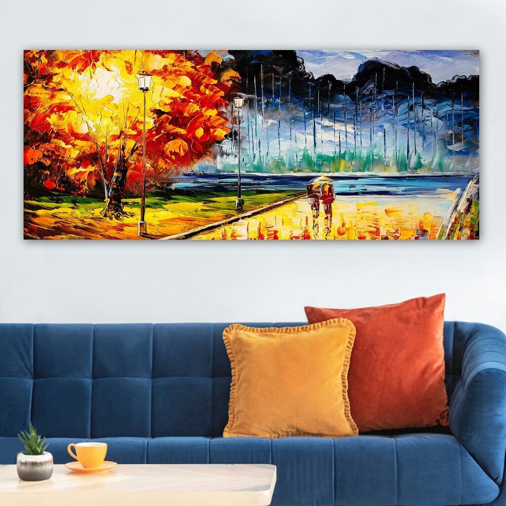 Reproduktsioon lõuendil Park, 50x120 cm цена и информация | Seinapildid | kaup24.ee