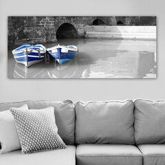 Репродукция на холсте Лодки, 50x120 см цена и информация | Картины, живопись | kaup24.ee