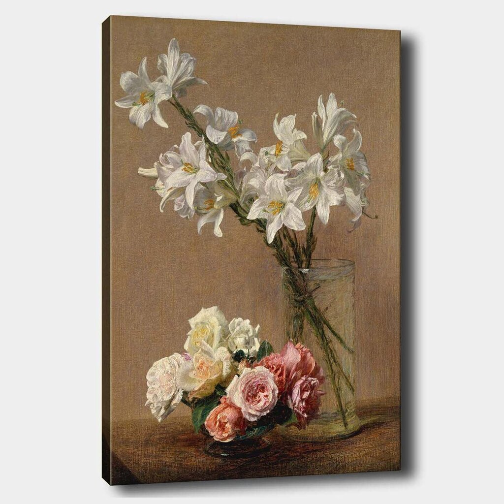 Reproduktsioon lõuendil Lilled, 70x100 cm цена и информация | Seinapildid | kaup24.ee