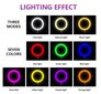 RGB ring | RGB LED rõngas, rõngaslamp, 10 tolli lauaaluse ja telefonihoidikuga цена и информация | Fotovalgustuse seadmed | kaup24.ee