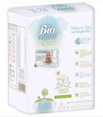 Подгузники Sleepy Bio natural Midi-28 (размер 3) цена и информация | Подгузники | kaup24.ee