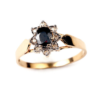 Золотое кольцо с бриллиантами DIA 19 мм, 311 499 190 цена и информация | Кольцо | kaup24.ee