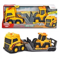 Трактор Volvo Dickie Toys с бульдозером цена и информация | Drewniana Wieża Piramida Kura Nakładanie Kolorowych Kwadratów LD-15 15276 | kaup24.ee