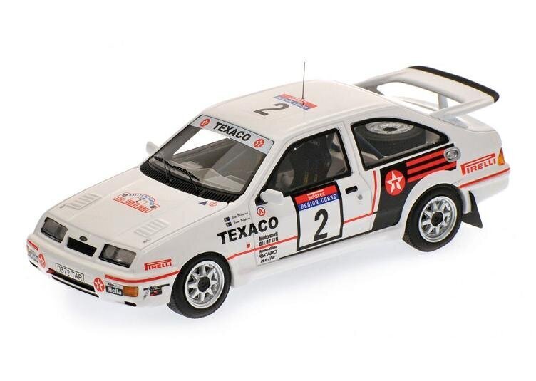 FORD SIERRA RS COSWORTH BLOMQVIST TOUR DE CORSE 1987 MINICHAMPS 1:43 цена и информация | Mudelautode kollektsioneerimine | kaup24.ee