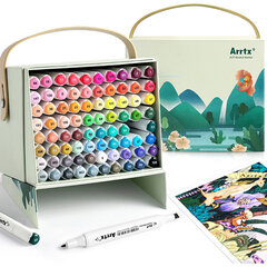 Двухсторонние маркеры ARRTX Alp, 80 цветов цена и информация | Принадлежности для рисования, лепки | kaup24.ee