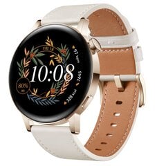 Huawei Watch GT 3 42мм, White Leather 55027150 цена и информация | Смарт-часы (smartwatch) | kaup24.ee