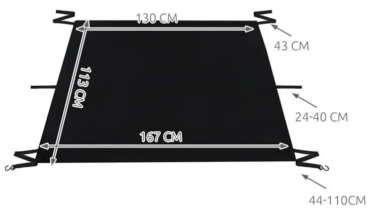 Esi- või tagaklaasi kaitse külma või päikese eest 130x113x167 4565 hind ja info | Lisaseadmed | kaup24.ee