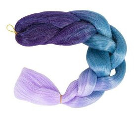 Sünteetilised juuksed ombre sinised / fio punutised W10342 hind ja info | Juuste aksessuaarid | kaup24.ee
