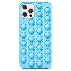 Mocco Bubble Case Антистрессовый Cиликоновый чехол для Apple iPhone 12 Pro Max Синий цена и информация | Чехлы для телефонов | kaup24.ee