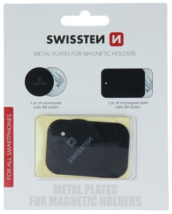 Swissten Metal Plates for Magnetic Holder hind ja info | Mobiiltelefonide hoidjad | kaup24.ee