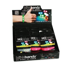 Silikonist vilkuv käevõru Blink Bandz hind ja info | Käevõrud, käeketid | kaup24.ee