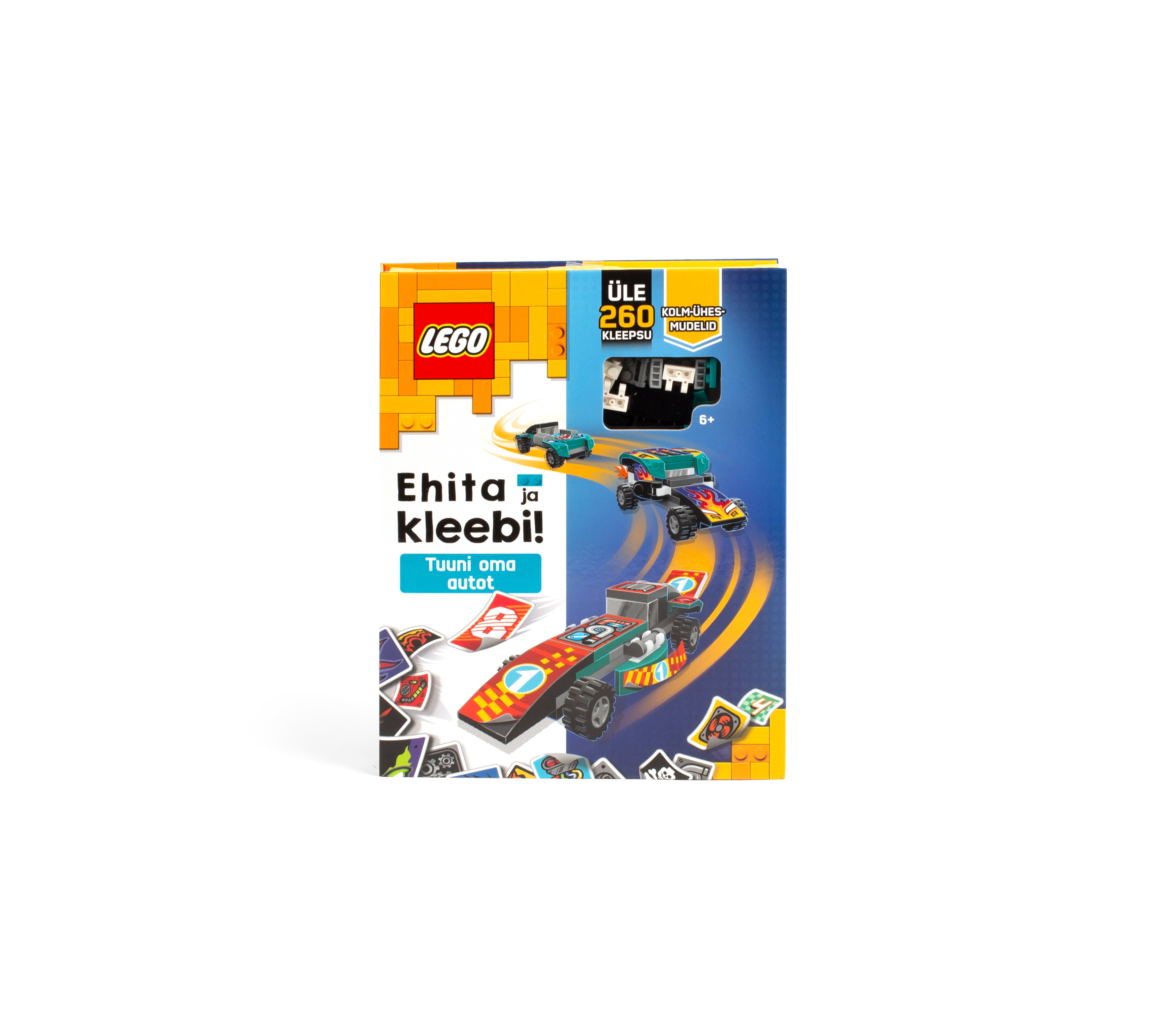 LEGO ICONIC Tegevusraamat "Ehita ja kleebi! Tuuni oma autot" (Eesti k.)  hind | kaup24.ee