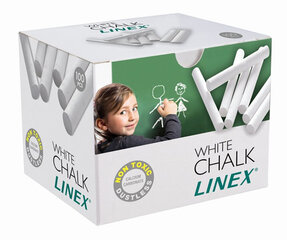 Kriit Linex valge ümar 100tk/krp hind ja info | Kirjutusvahendid | kaup24.ee