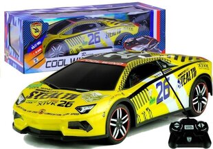 Kaugjuhitav auto, kollane hind ja info | Poiste mänguasjad | kaup24.ee