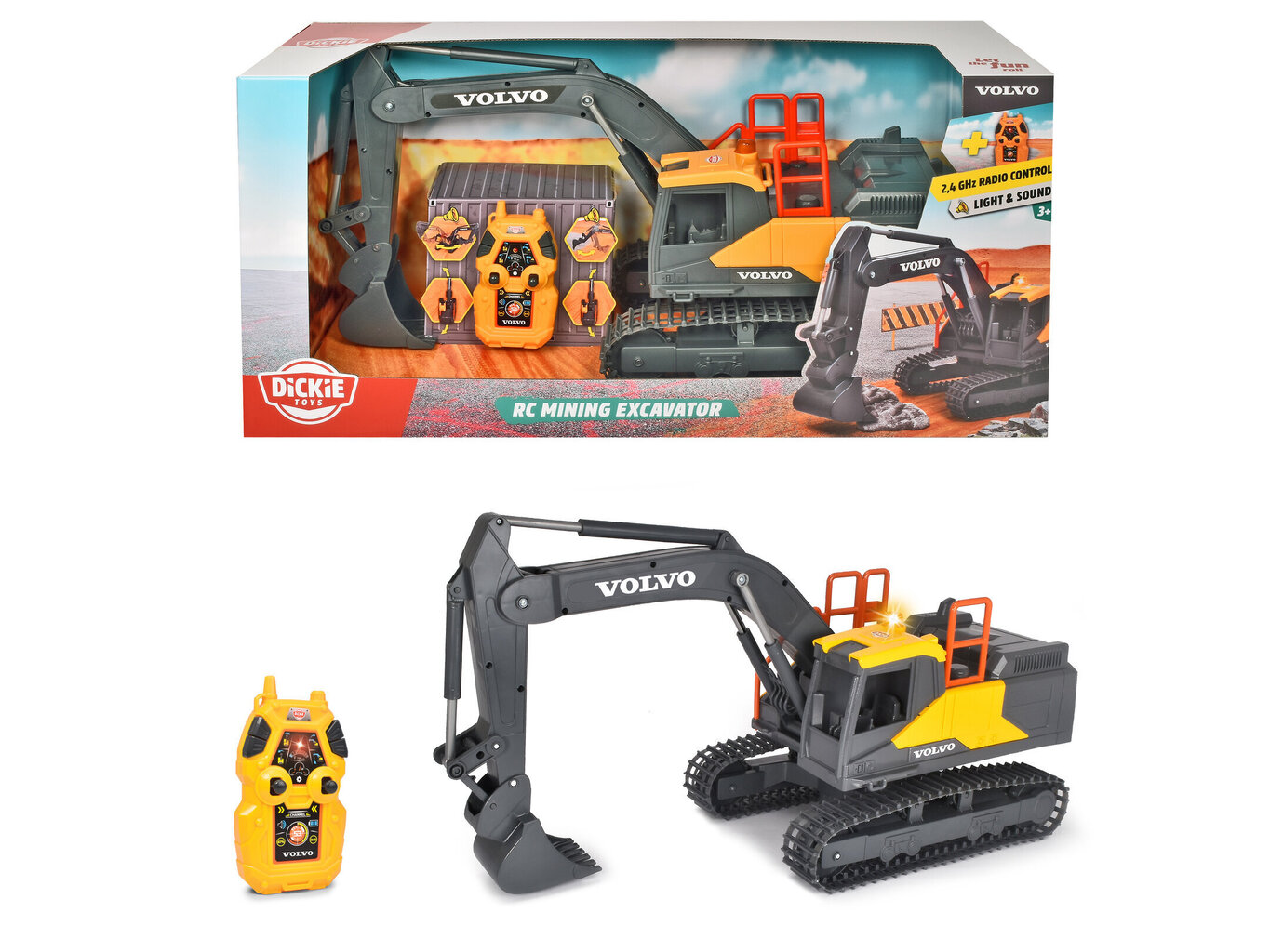 Raadio teel juhitav kaevandusekskavaator Volvo Simba Dickie Toys hind ja info | Poiste mänguasjad | kaup24.ee