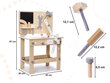 Tööriistade laud, puidust, "Diy" hind ja info | Poiste mänguasjad | kaup24.ee